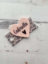 Load image into Gallery viewer, Valentine's Themed Name Plate for Stanley H2O Tumbler 30oz OR 40oz