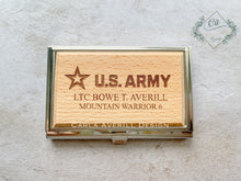 Load image into Gallery viewer, Engraved Business Card Holder