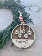 Load image into Gallery viewer, Personalized Family Ornament