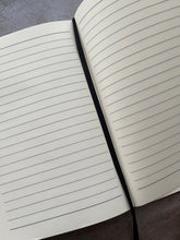 Load image into Gallery viewer, Engraved Leatherette Vegan Journal with Unit Crest and Call Sign