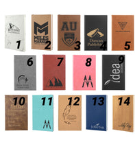 Load image into Gallery viewer, Engraved Leatherette Vegan Journal with Unit Crest and Call Sign