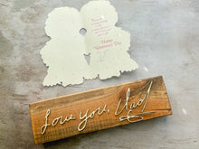 Load image into Gallery viewer, Layered Handwriting Memorial Piece