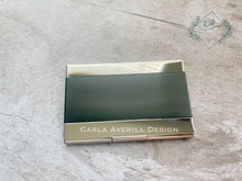 Load image into Gallery viewer, Engraved Business Card Holder