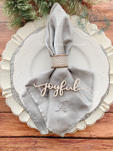 Load image into Gallery viewer, Christmas Wood Place Settings