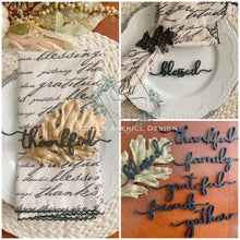 Load image into Gallery viewer, Thankful Wood Place Settings