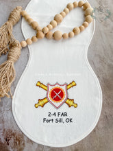 Load image into Gallery viewer, Burp Cloth with Military Crest