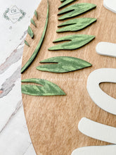 Load image into Gallery viewer, Round Nursery Sign - Jungle Safari Theme