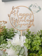 Load image into Gallery viewer, Personalized Wood Cake Topper