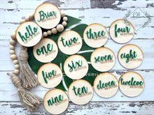 Load image into Gallery viewer, Layered Acrylic and Engraved Wood Milestone Set