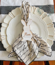 Load image into Gallery viewer, Personalized Easter Bunny Tag with twine