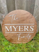 Load image into Gallery viewer, Personalized Wood "Family Name" Sign