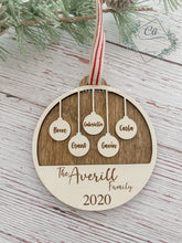Load image into Gallery viewer, Personalized Family Ornament