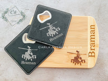 Load image into Gallery viewer, Aviation Bar Board and Coaster Gift Set