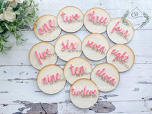 Load image into Gallery viewer, Layered Acrylic and Engraved Wood Milestone Set