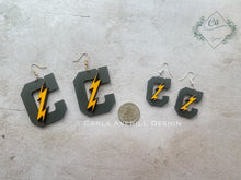 Load image into Gallery viewer, Chickahominy &quot;Chargers&quot; Earrings
