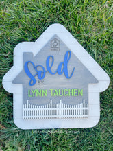 Load image into Gallery viewer, Realtor &quot;Sold&quot; House Shape Sign
