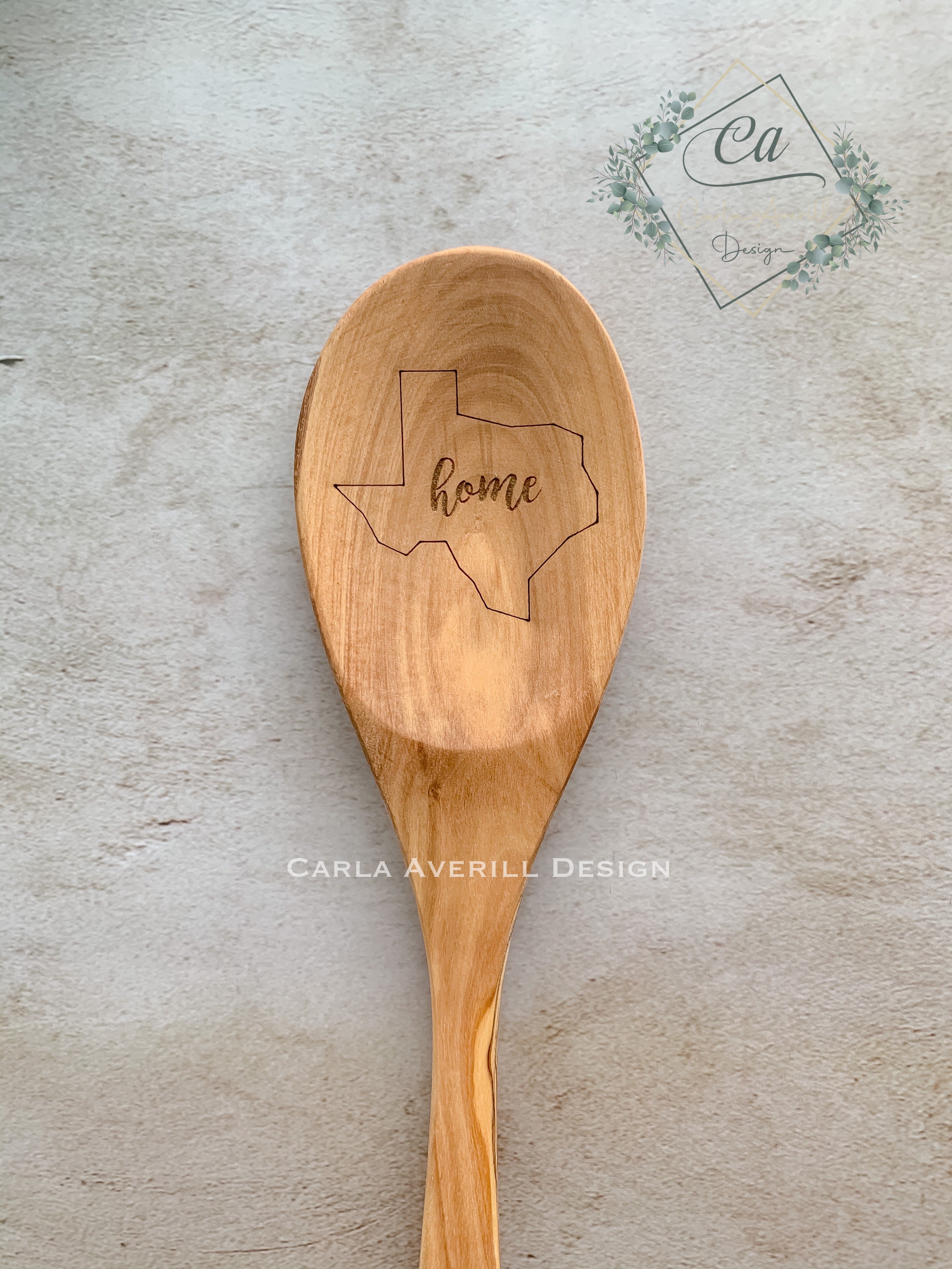 Personalized Wooden Spoon Rest – Left Coast Original