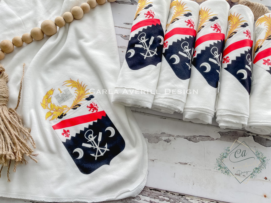 Baby Blanket with Unit Crest