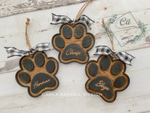 Load image into Gallery viewer, Personalized Paw Print Ornament
