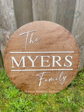 Load image into Gallery viewer, Personalized Wood &quot;Family Name&quot; Sign
