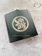 Load image into Gallery viewer, Engraved Flask with Military Crest Gift Set
