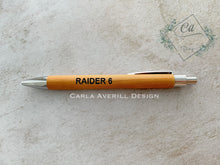 Load image into Gallery viewer, Personalized Bamboo Vegan Leatherette Pen
