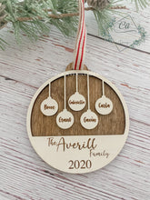Load image into Gallery viewer, Personalized Family Ornament
